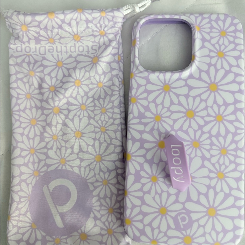 Loopy Purple Daisy Phone Case for iPhone 16 Pro Max